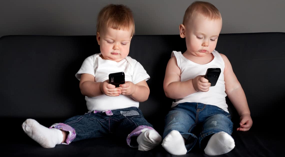 Babies-With-Mobile-Phones